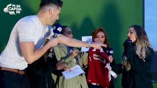 Perrie Edwards gets surprised with a Liverpool FC Tshirt [upl. by Egerton71]