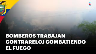 Nuevo incendio forestal en Quito Es el segundo que se produjo en la ciudad el día de hoy  DNews [upl. by Reel]