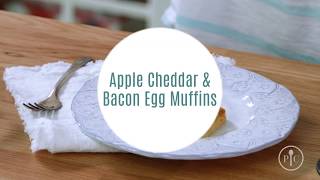 recipe apple cheddar bacon egg muffins [upl. by Tartan304]