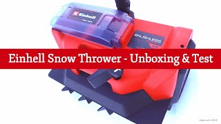 Einhell 36V PXC Brushless Snow Blower  GEST 3640 Li ESolo [upl. by Yerocal]