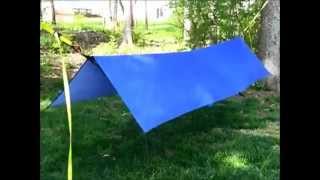 Compact Hammock Shelter using TieDown Straps [upl. by Erlandson]