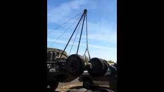 Dukw A frame hoisting axle [upl. by Peterec]