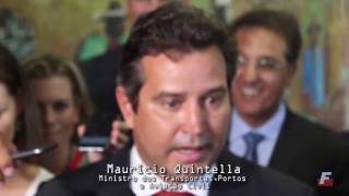 Ministro Mauricio Quintella fala sobre o projeto de dragagem do Porto de paranaguá [upl. by Anitsirk]