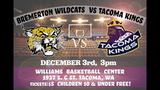 Bremerton Wildcats vs Tacoma Kings  03 Dec 23 1H [upl. by Alodie]