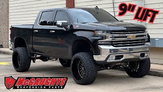 2021 Chevy Silverado on a 9” McGaughys lift kit [upl. by Decker]