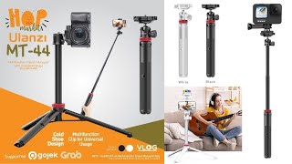 ULANZI MT44 Extend Tripod Vlog 100cm w2in1 Clip Holder Hp amp Camera [upl. by Ernst]