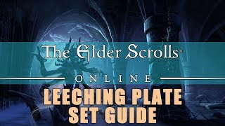 Elder Scrolls Online Leeching Plate Set Build Guide [upl. by Ahsial]