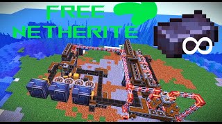 Building a Netherite Farm in Minecraft [upl. by Adamec335]