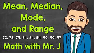 Mean Median Mode and Range  Math with Mr J [upl. by Htidirrem]