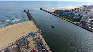 Jersey Shore towns wage epic tugofwar battle across Manasquan inlet [upl. by Leahkim116]