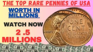 SUPPER RARE AND WORTH MONEY PENNIES OF USA LIFE CHANGER PENNY WATCH AND INCREASE YOUR POCKET MONEY [upl. by Emelun]