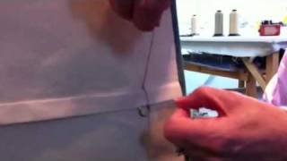 How to stab stitch a roman blind Part 2 [upl. by Giacomo15]