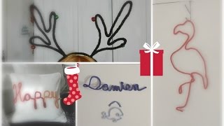 DIY français Déco  prénom au tricotin  Idées cadeaux à faire soimême [upl. by Nameerf]