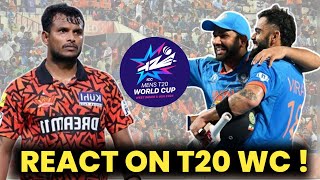 Natarajan REACTION on T20 WORLD CUP । T Natarajan SRH Bowling । T20 World Cup 2024 News [upl. by Ehsrop]