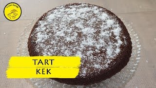 TART KEK TARİFİ  ÇİKOLATA SOSLU TART KEK NASIL YAPILIR [upl. by Lacefield]