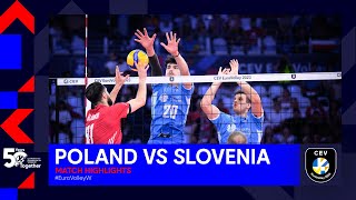 Poland vs Slovenia I Match Highlights Semi Finals I CEV EuroVolley 2023 Men [upl. by Teews]