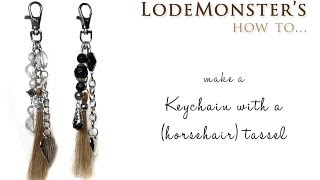 DIY keychain with a horsehair tassel [upl. by Rollie]