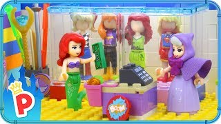 ♥ LEGO Ariel Buys SUPERHERO COSTUME to Save the Underwater Kingdom [upl. by Eedrahc127]