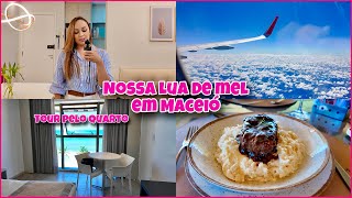 NOSSA VIAGEM DE LUA DE MEL PARA MACEIÓ  TOUR PELO NOSSO QUARTO DE FRENTE PARA O MAR [upl. by Eceerahs]