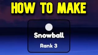 How to Make a Snowball in Ability Craft [upl. by Elodie699]