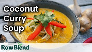 How to make a Coconut Curry Soup Recipe in a Vitamix Blender  Recipe Video [upl. by Idnek318]