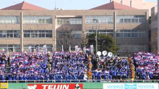 山梨学院高校 応援シーン 「校歌」＆「山梨学院コール」：第93回全国高校サッカー選手権大会 [upl. by Ulberto]