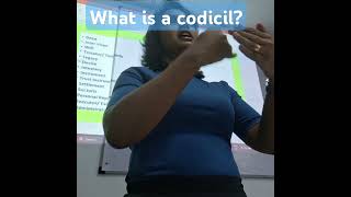 What is a codicil [upl. by Widera]