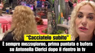 È sempre mezzogiorno prima puntata e bufera su Antonella Clerici dopo il rientro in tv [upl. by Kali553]