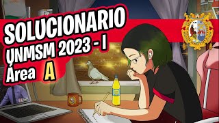 SOLUCIONARIO 2024 I 🔥 San Marcos 📢ÁREA A [upl. by Alakim]