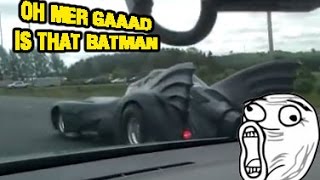 Real Life BATMOBILE Replica Kit Car Driving [upl. by Kaitlyn]