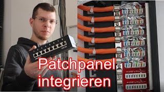 Patchpanel verkabeln ElektroM [upl. by Mettah830]