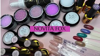 NOVITA FOX SUPER MEGA PACCO NUOVI GEL FLAKES NUOVI ACRYGEL BOTTLE E GALAXY CAT EYEMakolina95 [upl. by Roehm]