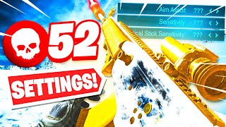 52 KILLS Using the BEST SETTINGS amp SENSITIVITY 🔥 Cold War Warzone [upl. by Kimura]