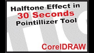 Halftone Effect in Coreldraw in 30 Seconds [upl. by Ytsanyd]