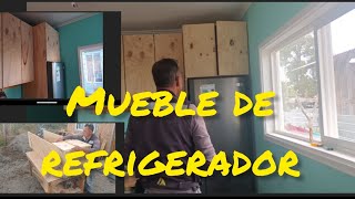 tutorial completo cómo hacer un mueble para refrigerador con espacio de almacenamiento [upl. by Nathanial195]