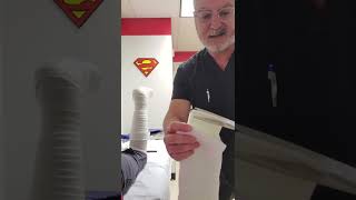 How to Make a Short Leg Posterior Splint w Stirrups LampU Splint [upl. by Eiramyelhsa]