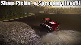 The Mythical Woods Solo Episode 11 Stone Picking amp Spreading Lime Complete FS22 PS5 [upl. by Wende677]