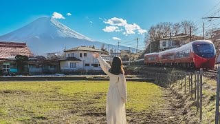 【富士山一日遊】6個河口湖周邊景點✨富士山景觀列車開箱攻略、本町商店街、免費富士山展望台｜山梨自由行｜實彩子Misako [upl. by Aicinoid456]