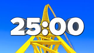 25 Min Countdown Timer Roller Coaster 🎢 [upl. by Bosson245]