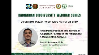 Research Directions and Trends in Kaigangan Forests in the Philippines A Bibliometric Analysis [upl. by Mauve]