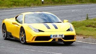 Ferraris 597bhp 458 Speciale driven to the limit on track [upl. by Niras235]