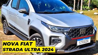 NOVA FIAT STRADA ULTRA 2024 chega com novos párachoques e piloto automático [upl. by Heda]