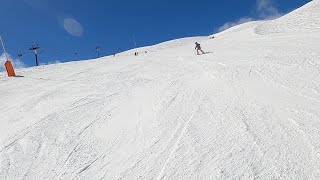 BLUE CREUX skiing with the kids GoPro HD POV  Tignes ski resort  Apr 2023 [upl. by Riva]