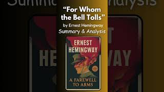 For Whom the Bell Tolls Summary amp Analysis AtoZSummary forwhomthebelltolls hemingway booktok [upl. by Aihsoj317]