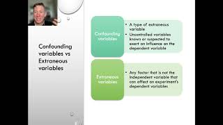 Extraneous variables vs confounding variables [upl. by Naired]