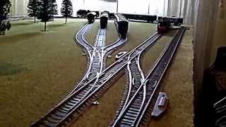 Maqueta de circuito de tren escala H0 [upl. by Animor]