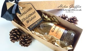 Christmas In July DAY 1  Mini ChampagneWine Gift Box [upl. by Johansen]