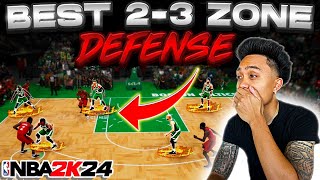 HOW TO RUN THE BEST 23 ZONE DEFENSE IN NBA 2K24 EASY WINS amp RAGE QUITS [upl. by Savart]