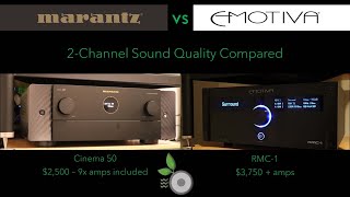 Emotiva RMC1 vs Marantz Cinema 50 Sound Quality [upl. by Hobard129]