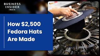 How 2500 Fedora Hats Are Made [upl. by Anglim]